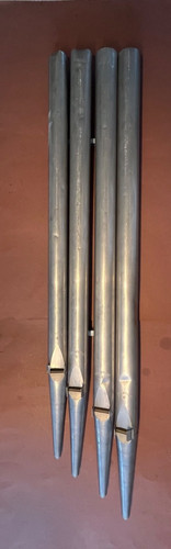 Alte 4er gruppe orgelpfeifen - alte,