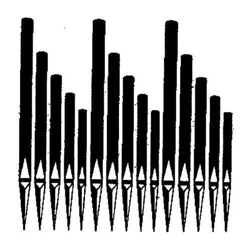 Aufkleber orgel orgelpfeifen - orgel,