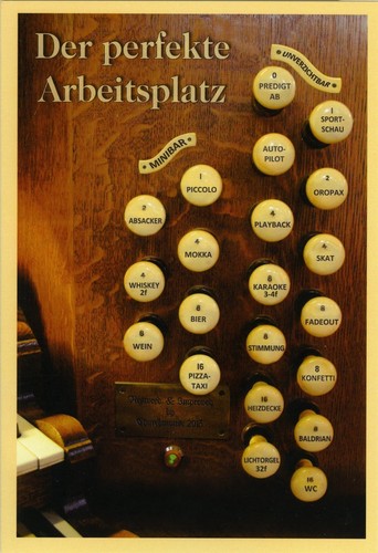 Lustige grußkarte organist - lustige,